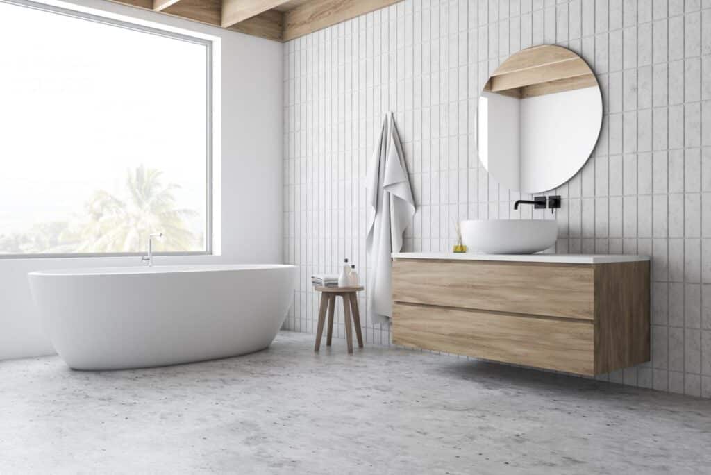 Salle de bain éclairé à Blanc-Mesnil